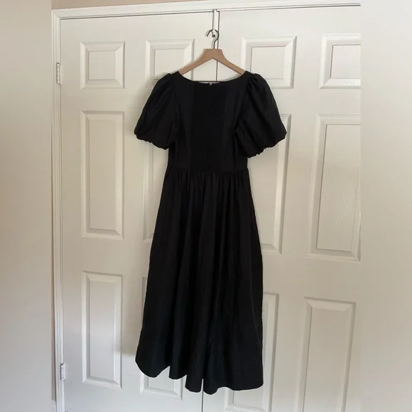 Reformation Everlyn Puff Sleeve Stretch Organic Cotton Maxi Dress - Picture 5 of 7